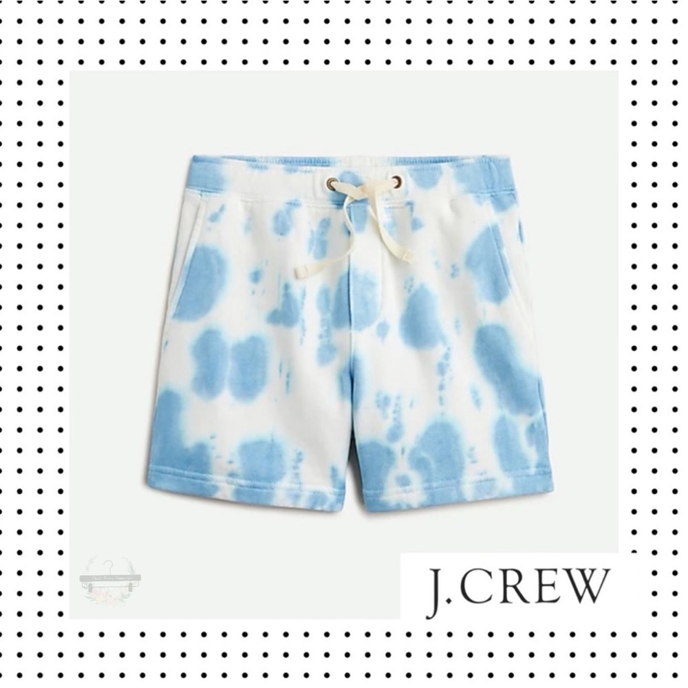 📸 NWT J.Crew - Boys' Tie-Dye Knit Dock Shorts L